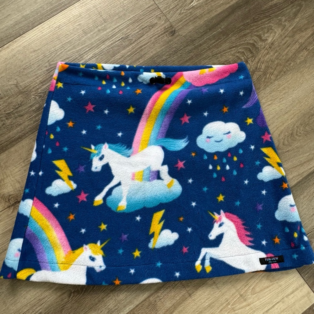 Funluvin’ Fleece wear Unicorn Skirt- XL